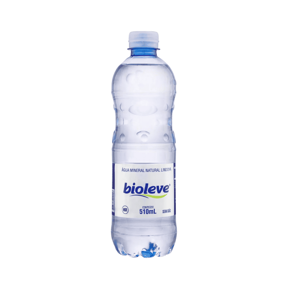 Água Mineral Natural Bioleve sem gás Azul Pet Fardo 12x510ml