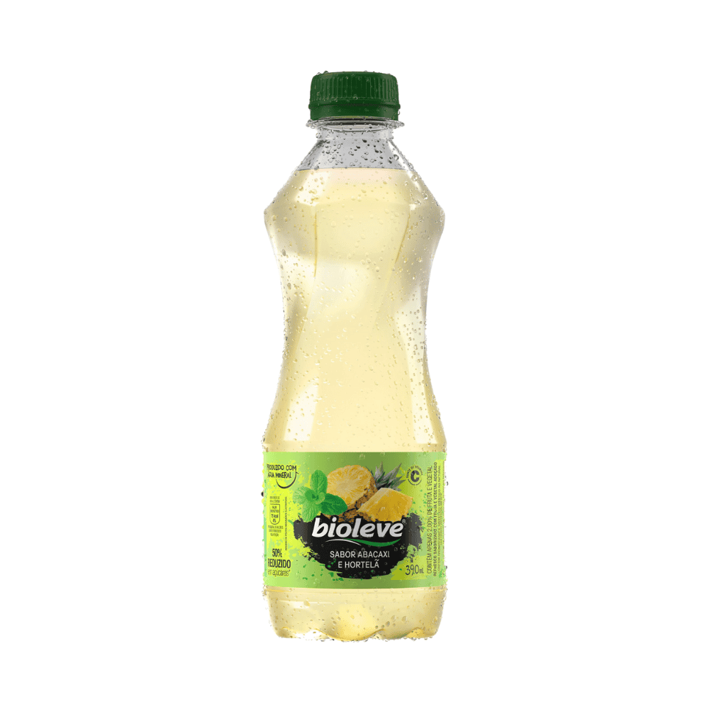 Suco Bioleve Abacaxi com Hortelã Fardo 12x390ml